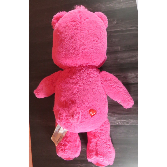 Build A Bear BAB Care Bears Cheer Hot Pink Plush Rainbow Stuffed Animal 17" - Picture 9 of 16